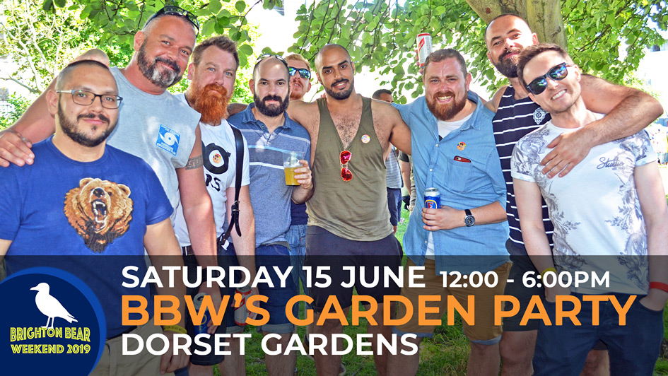 Brighton Bear Weekend's Garden Party, Saturday 15 June, 12:00 to 6:00 pm