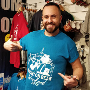 Blue Brighton Bear Weekend 2018 t-shirt